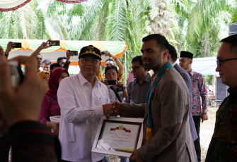 Groundbreaking ceremony di Desa Talang Beringing Kabupaten Seluma, Kamis (15/11/2018).