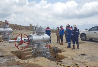 Tim Dinas ESDM saat melakukan pemantauan pengembangan panas bumi oleh PT.PGE di Hululais dan Bukit Daun Kabupaten Lebong