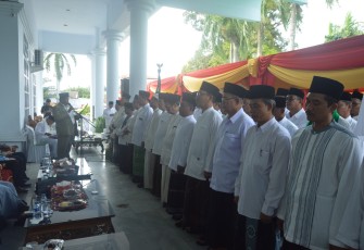 Pengurus Wilayah Nahdlotul Ulama (NU) Provinsi Bengkulu masa khidmat 2018-2023 resmi dilantik di Rumah Dinas Wakil Gubernur Bengkulu, Kamis (15/11/2018)