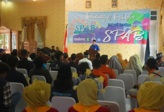 Sekda Nopian Andusti membuka Training Of Facilitator Satuan Pendidikan Aman Bencana Regional Sumatera