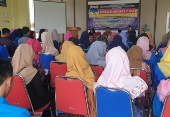 Dinas PU dan PMII Metro saat gelar diskusi