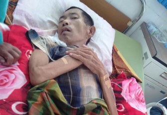 Kondisi cik masi saat terbaring lemah di ruang rawat RSUD Kaur