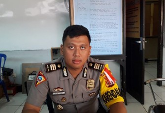 Kabag Ops Polres Bengkulu AKP Dista Nali Putra S.Ik saat diwawancarai di ruang kerjanya