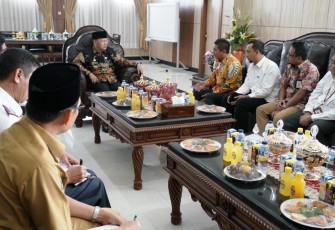 Gubernur Bengkulu Rohidin Mersyah Terima Kunjungan Tim Direktur Komersial IPC Pusat PT Pathway dan Tim BPKP Pusat