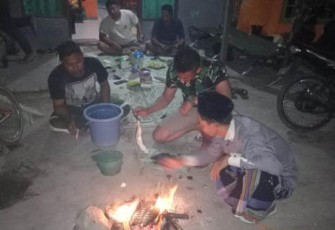 Satgas TMMD Jalin Keakraban Dengan Warga Desa