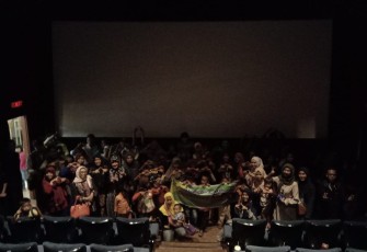 Anak-Anak Binaan Rumah Singgah Al Ma'un Nonton Bareng Film Edukasi