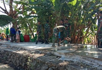 Seluruh Pekerjaan TMMD Kalikondang Dikerjakan TNI dan Warga