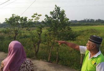 Rusli Ketua RT 08 Yang Akan Menghibahkan Tanahnya Untuk Pembangunan SDN 62 