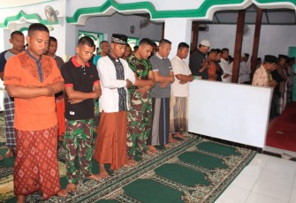 Keimanan TNI Tetap Terjaga Guna Dukung Keberhasilan TMMD Reg 105 