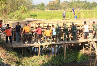 Polri Dukung Penuh TNI dalam TMMD Reg 105 Kodim Klaten