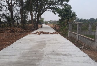 Kondisi Jalan Desa Blukbuk Kabupaten Tanggerang Saat InI