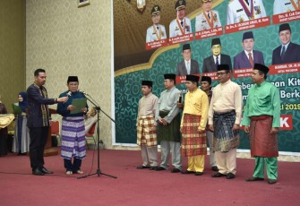 Gubernur Jambi pada acara halal bi halal Forum Jambi Barat di Ratu Covention Center (RCC) Jambi