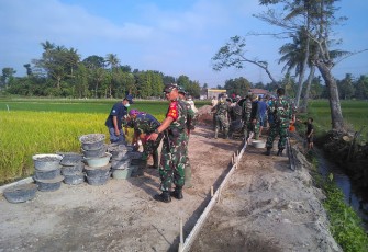 Pawas Kodim Klaten Selalu Cek Ke Lokasi TMMD Reg 105
