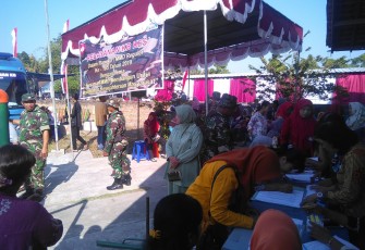 TMMD Reg 105 Klaten Berikan Pelayanan Kesehatan Gratis