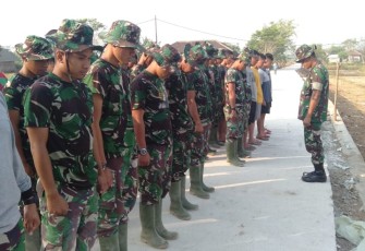 Dansatgas TMMD 105 Kronjo Ingatkan Satgas Untuk Tetap Semangat