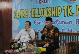 Gubernur Bengkulu Rohidin Mersyah saat berbincang bersama Duta GenRe