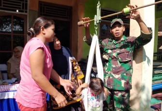 Pendampingan Satgas TMMD Tegal Kepada Posyandu