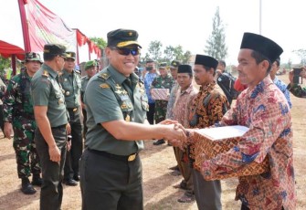Ratusan Sembako Dibagikan Dipuncak Acara Penutupan TMMD Tegal