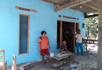 Rumah Juwanto Menjadi Sasaran Rehap Rumah Tidak Layak Huni Satgas TMMD ke 105 Kodim Klaten