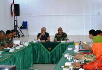 Dansatgas TMMD Tegal Pimpin Rapat Persiapan Penutupan