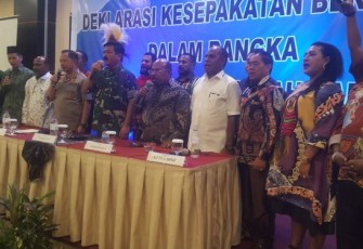 Penandatanganan Deklarasi Damai di Papua