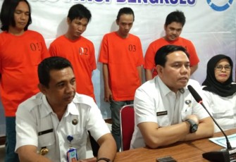 Brigjen Pol Agus Riansyah Saat Konferensi Pers di Kantor BNN Provinsi Bengkulu 