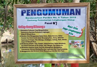 Tulisan Ini Terpampang di Lokasi Wisata Pra TMMD 106 Kodim Cilacap