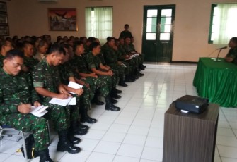 Kasdim 0703 Kumpulkan Prajurit TNI dan PNS Matangkan TMMD 106 Kodim Cilacap
