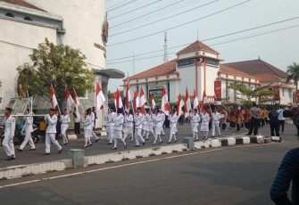 Barisan Pelajar Ramaikan Pawai Ta’ruf MTQ Kota Tegal 2019