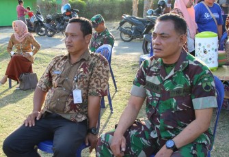 Kapten Infanteri Sidin Pantau Latihan Seni Tek-Tek untuk Pembukaan TMMD 106 Kodim Cilacap