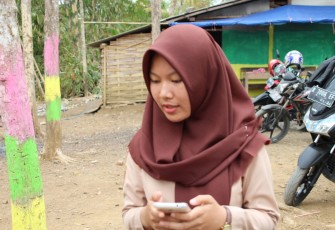 Siswa SD N 01 Prapagan mendapatkan tambahan materi Pendidikan dari TNI