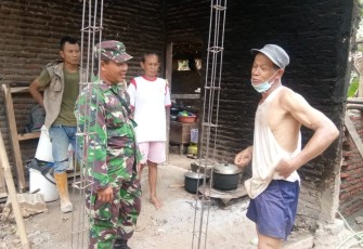 Parmin Bersyukur Mendapat Bantuan Pembangunan Rumah Dari TMMD 106 Kodim Cilacap. 