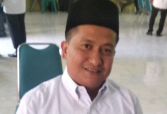 Perwakilan Kemenag Aceh Haswin Dua Putra saat ditemui wartawan disela-sela kegiatan isbat nikah yang dilaksanakan di aula MPU Kabupaten Aceh Singkil.
