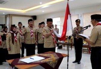 Mabigus Gerakan Pramuka UIN SGD Dilantik Wali Kota Bandung