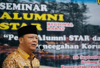 Gubernur Bengkulu Rohidin Mersyah saat hadir menjadi Keynote Speaker pada pembentukan Program STAR BPKP