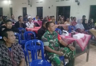 Babinsa Kaligawe Sertu Wahyoko Koramil 04 Pedan Hadiri Musyawarah Desa