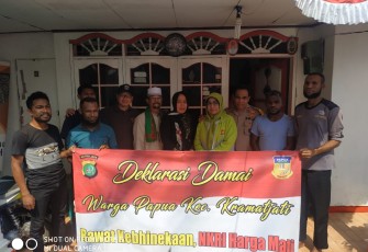 Deklarasi Damai Warga Papua di Kramat Jati Jakarta Timur dengan Tiga Pilar