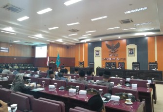 Suasana Rapat Paripurna DPRD Kabupaten Blitar 