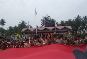 Kegiatan Perkemahan Roverway Aceh tahun 2019 yang dilaksanakan di Pulau Banyak Kabupaten Aceh Singkil dibuka.