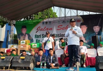 Wakil Walikota Tegal Ikuti Gelaran Jalan Sehat Bersama Ribuan Masyarakat Tegal