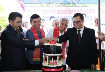 Bupati Asahan Hadiri Pesta Pembangunan Serbaguna Dan Ulang Tahun ke-65 HKBP Gereja Desa Gajah