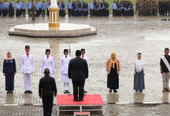 Bupati Mukomuko Choirul Huda Jadi Inspektur Upacara Peringatan Hari Sumpah Pemuda Ke 91