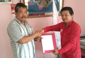 Balon Bupati Asahan Ir. H. Panusunan Siregar Ambil Berkas ke Partai PKPI Kabupaten Asahan