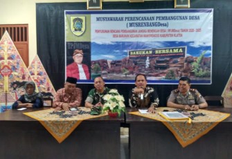 Danramil Manisrenggo Hadiri Musrenbang Desa Barukan   