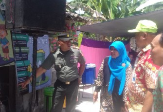 Danramil 20 Cawas Dampingi Team Penilai Desa Ramah Lingkungan