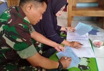 Satgas TMMD Pantau Perkembangan Balita di Dusun Kalirau