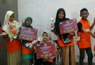 Para Siswa SLBN Al Fansuri Singkil saat berhasil meraih juara.