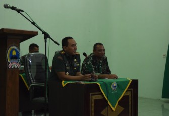 Komandan Kodim 0723/Klaten Letkol Kav Minarso SIP Berikan Arahan 
