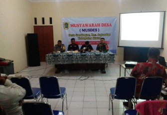 Babinsa Koramil Jogonalan Menghadiri Undangan Musrenbang