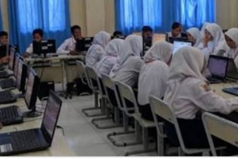 Foto Ilustrasi Ujian Nasional Berbasis Komputer